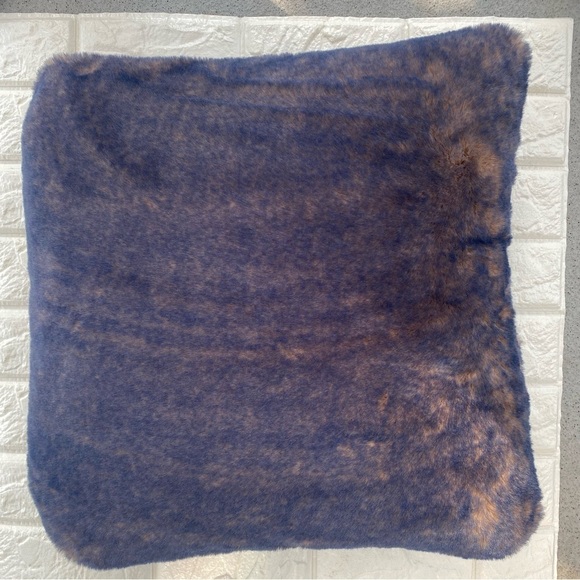 Aleksi Faux Fur Fuzzy Modern Chic Boho Pillow - Picture 1 of 8